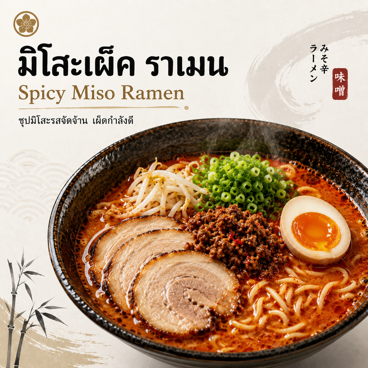 มิโสะเผ็ด ราเมน